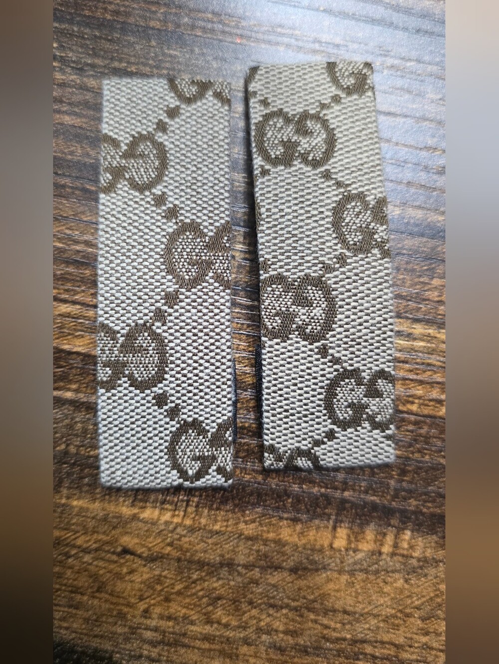 Designer-Inspired Beige Brown Monogram Fabric Strap - Women Accessories